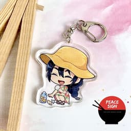 (mua 1 tặng 1) ( NGHỈ MÁT ) Móc khóa JUJUTSU KAISEN Chú Thuật Hồi Chiến anime chibi mica trong acrylic xinh xắn 3