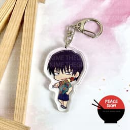 (mua 1 tặng 1) ( NGHỈ MÁT ) Móc khóa JUJUTSU KAISEN Chú Thuật Hồi Chiến anime chibi mica trong acrylic xinh xắn 7
