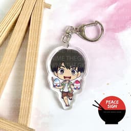 (mua 1 tặng 1) ( NGHỈ MÁT ) Móc khóa JUJUTSU KAISEN Chú Thuật Hồi Chiến anime chibi mica trong acrylic xinh xắn 9