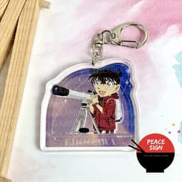 (mua 1 tặng 1) Móc khóa CONAN THÁM TỬ LỪNG DANH ver SAO BĂNG in hình anime chibi mica trong acrylic dễ thương 6