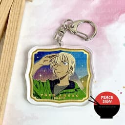 (mua 1 tặng 1) Móc khóa CONAN THÁM TỬ LỪNG DANH ver SAO BĂNG in hình anime chibi mica trong acrylic dễ thương 9