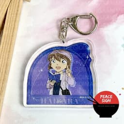(mua 1 tặng 1) Móc khóa CONAN THÁM TỬ LỪNG DANH ver SAO BĂNG in hình anime chibi mica trong acrylic dễ thương 7