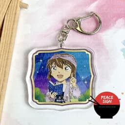 (mua 1 tặng 1) Móc khóa CONAN THÁM TỬ LỪNG DANH ver SAO BĂNG in hình anime chibi mica trong acrylic dễ thương 8