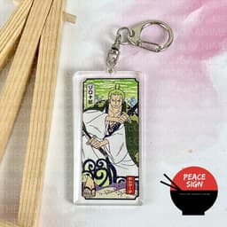 (mua 1 tặng 1) Móc khóa mica ONE PIECE ĐẢO HẢI TẶC ver WANO CHỮ NHẬT hình in 2 mặt 3