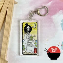 (mua 1 tặng 1) Móc khóa mica ONE PIECE ĐẢO HẢI TẶC ver WANO CHỮ NHẬT hình in 2 mặt 6
