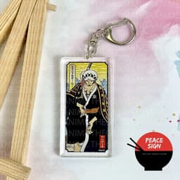 (mua 1 tặng 1) Móc khóa mica ONE PIECE ĐẢO HẢI TẶC ver WANO CHỮ NHẬT hình in 2 mặt 8