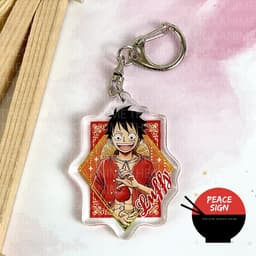 (mua 1 tặng 1) Móc khóa ONE PIECE ĐẢO HẢI TẶC ver THOI LƯƠNG THỰC in hình anime chibi mica zoro sanji luffy nami law 6