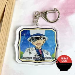 (mua 1 tặng 1) Móc khóa CONAN THÁM TỬ LỪNG DANH ver SAO BĂNG in hình anime chibi mica trong acrylic dễ thương 4