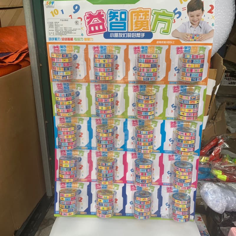 Vỉ 20 cái Rubik toán học xoay tròn giúp bé phát triển tư duy, cách tính nhẩm…..