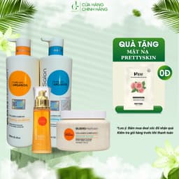 Combo Dầu Gội Xả Olexrs Kèm Kem Ủ Tóc Và Tinh Dầu Dưỡng Giúp Phục Hồi Tóc Olexrs Argan Oil Collagen Hair Salon 1