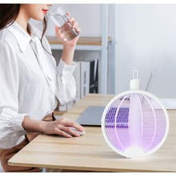 Vợt Bắt Muỗi Thông Minh Gấp Gọn 2 In 1 - Đèn Bắt Muỗi Tự Động Ban Đêm 7