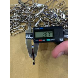 Móc sắt dài 32mm, phụ liệu may,  phụ kiện xích 7