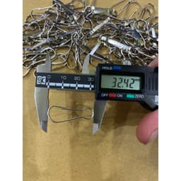 Móc sắt dài 32mm, phụ liệu may,  phụ kiện xích 5