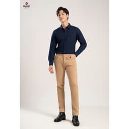 [ẨN] Quần Kaki Nam GENVIET Dáng Col Đứng, Quần Tây Nam Vải Kaki Cotton, Phom Đứng Trẻ Trun 8142 2