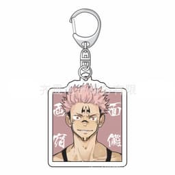 (mua 1 tặng 1) (VUÔNG CHỮ) Móc khóa JUJUTSU KAISEN Chú Thuật Hồi Chiến in hình anime chibi mica trong acrylic xinh xắn 4