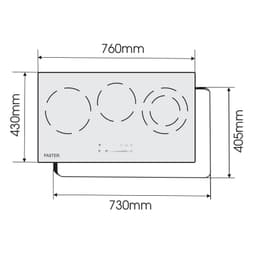 Bếp điện từ 3 vùng Faster 713HI | Nhập khẩu Malaysia | Tiết kiệm điện | Bảo hành chính hãng 3 năm 9