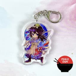 (mua 1 tặng 1) Móc khóa KIMETSU NO YAIBA ver 12 CUNG HOÀNG ĐẠO keyring mica acrylic in hình anime chibi dễ thương 6