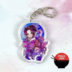 (mua 1 tặng 1) Móc khóa KIMETSU NO YAIBA ver 12 CUNG HOÀNG ĐẠO keyring mica acrylic in hình anime chibi dễ thương 8