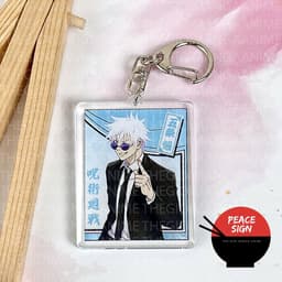 (Mua 1 tặng 1) Móc khóa mica JUJUTSU KAISEN ver Suguru GETO X Satoru GOJO hình in 2 mặt 7
