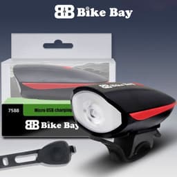 Đèn Còi Xe Đạp Thể Thao, Đèn Led Sac USB, Chống Nước Đi Mưa Thoải Mái - DC01 6