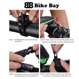 Đèn Còi Xe Đạp Thể Thao, Đèn Led Sac USB, Chống Nước Đi Mưa Thoải Mái - DC01 8