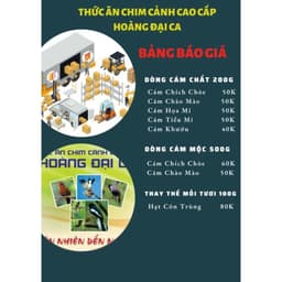 Cám chim cảnh, Cám khướu, Cám Chòe, cám mào, Cám họa my, tiểu mi. Cám hoàng Đại ca Cám dùng cho các loại chim cảng 8