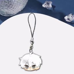(mua 1 tặng 1) Móc dây treo điện thoại mica BLUE LOCK ver BABY hình in 2 mặt 3