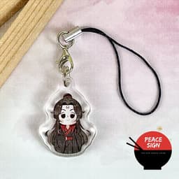 (mua 1 tặng 1) (CHIBI ĐỨNG) Dây Treo Điện Thoại mica Ma Đạo Tổ Sư Thiên Quan Tứ Phúc Hệ Thống Tự Cứu hình in 2 mặt 4