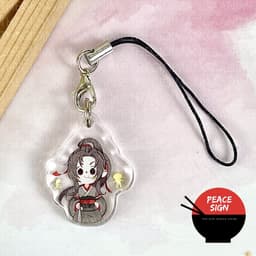 (mua 1 tặng 1) (CHIBI ĐỨNG) Dây Treo Điện Thoại mica Ma Đạo Tổ Sư Thiên Quan Tứ Phúc Hệ Thống Tự Cứu hình in 2 mặt 5