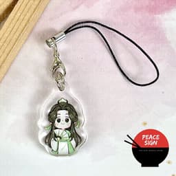(mua 1 tặng 1) (CHIBI ĐỨNG) Dây Treo Điện Thoại mica Ma Đạo Tổ Sư Thiên Quan Tứ Phúc Hệ Thống Tự Cứu hình in 2 mặt 3