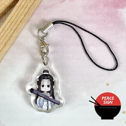 (mua 1 tặng 1) (CHIBI ĐỨNG) Dây Treo Điện Thoại mica Ma Đạo Tổ Sư Thiên Quan Tứ Phúc Hệ Thống Tự Cứu hình in 2 mặt 7