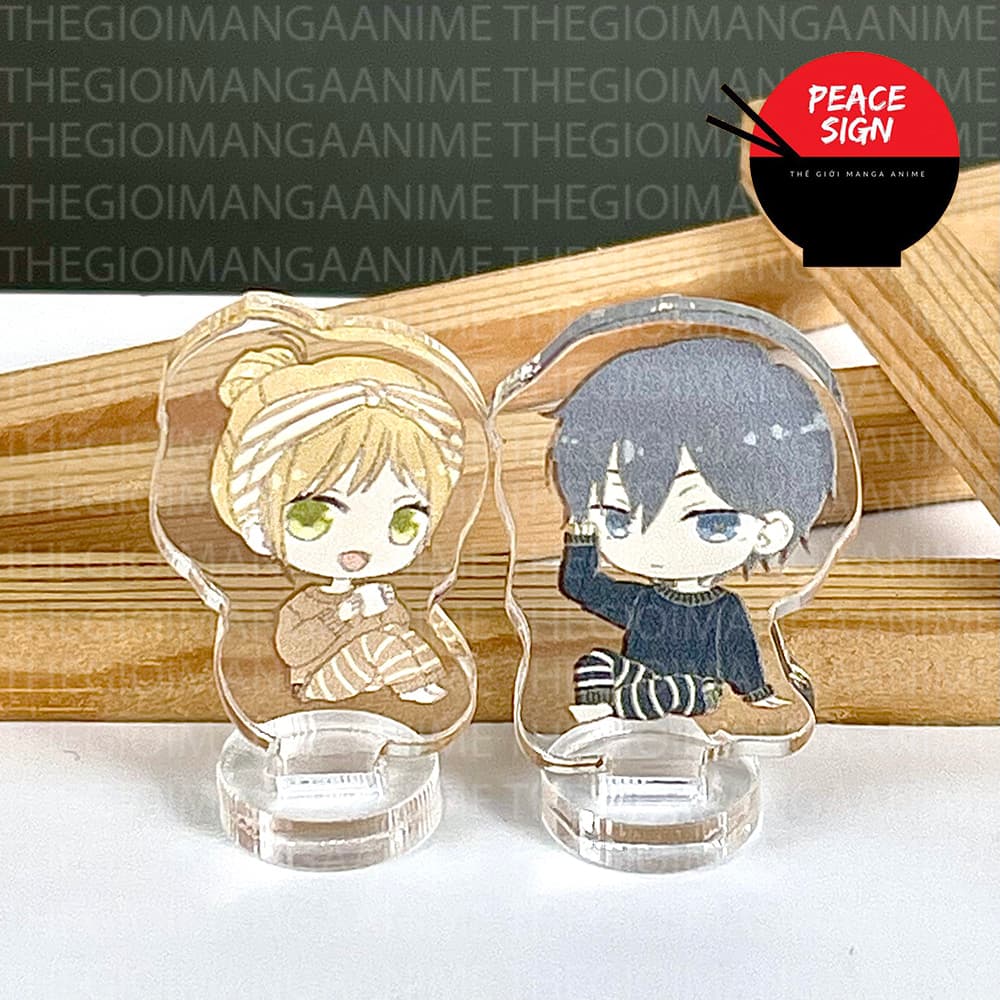 (3cm) Mô hình My Love Story With Yamada-kun at Lv999 Akito Yamada Akane Kinoshita Standee anime chibi acrylic mica
