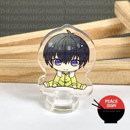 (mua 1 tặng 1) (PIJAMA) Standee 3CM mini BLUE LOCK tượng acrylic anime mica chibi mô hình trang trí nagi bachira reo 4