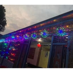 Đèn nháy pháo hoa chống nước 300 led (5 bông/bộ sải cánh dài 30cm) 4