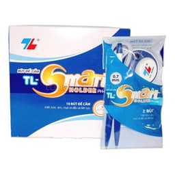 Bộ 2 cây Bút đế cắm để bàn Thiên Long PH-02 - Bút có dây để bàn cố định mực xanh chính hãng 100% 4