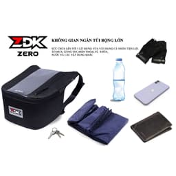 Túi để điện thoại treo đầu xe ZDK Zero, túi đựng đươc áo mưa, có cổng sạc điện thoại tiện lợi 6
