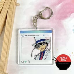 (Mua 1 tặng 1) Móc khóa DETECTIVE CONAN ver KHUNG INSTA - Thám Tử Lừng Danh mica trong acrylic anime độc đáo 3