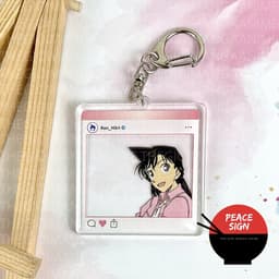 (Mua 1 tặng 1) Móc khóa DETECTIVE CONAN ver KHUNG INSTA - Thám Tử Lừng Danh mica trong acrylic anime độc đáo 4