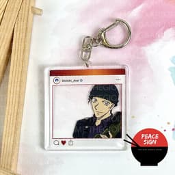 (Mua 1 tặng 1) Móc khóa DETECTIVE CONAN ver KHUNG INSTA - Thám Tử Lừng Danh mica trong acrylic anime độc đáo 5