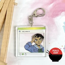 (Mua 1 tặng 1) Móc khóa DETECTIVE CONAN ver KHUNG INSTA - Thám Tử Lừng Danh mica trong acrylic anime độc đáo 9