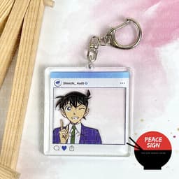 (Mua 1 tặng 1) Móc khóa DETECTIVE CONAN ver KHUNG INSTA - Thám Tử Lừng Danh mica trong acrylic anime độc đáo 7