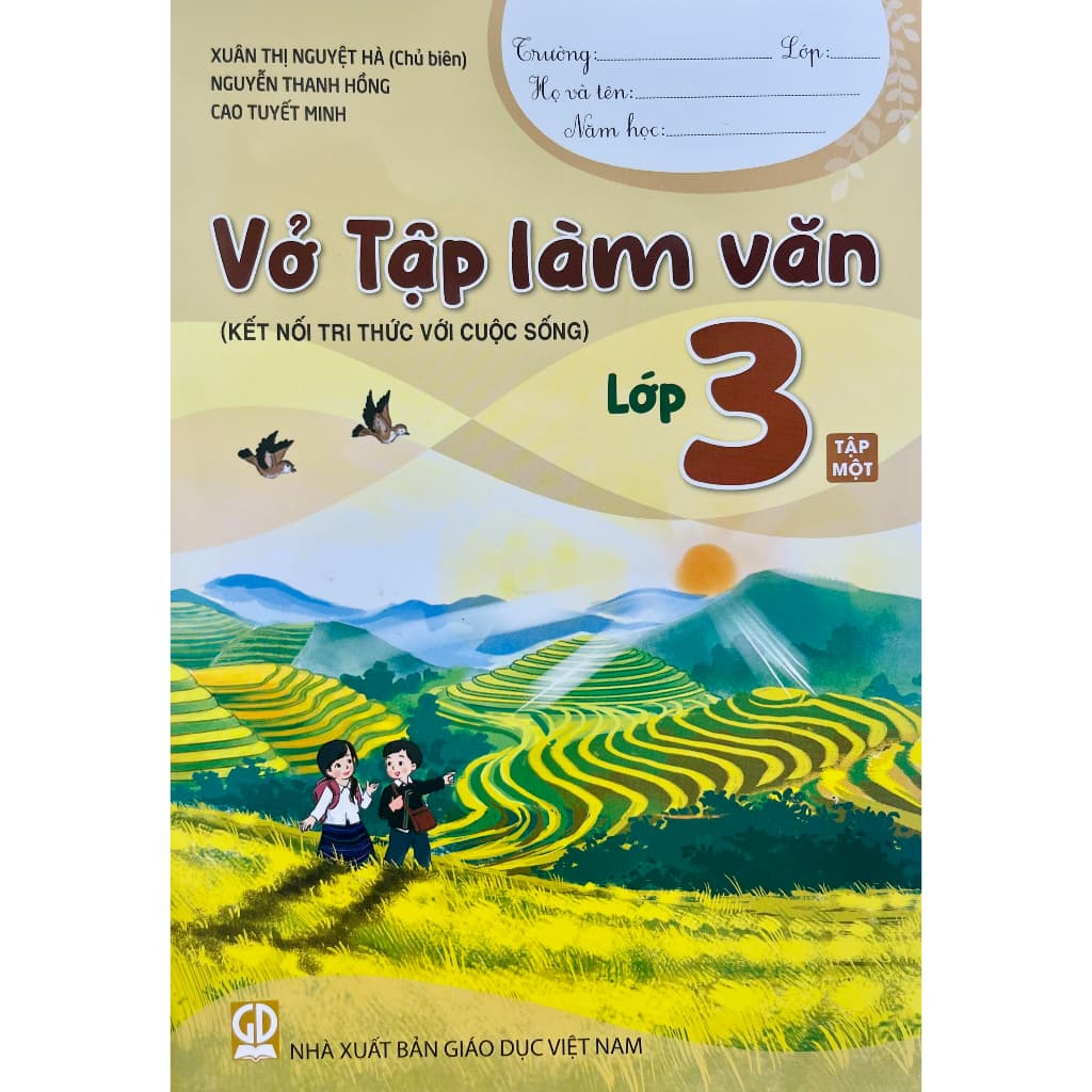 Sách - Vở tập làm văn lớp 3 tập 1+2 (Kết nối tri thức với cuộc sống)