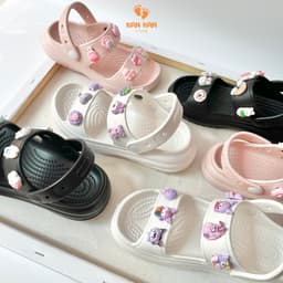 Dép Quai Hậu Cho Bé Gái KanKanStore Xăng Đan Bánh Mì Có Quai Trẻ Em KA64 3