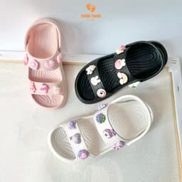 Dép Quai Hậu Cho Bé Gái KanKanStore Xăng Đan Bánh Mì Có Quai Trẻ Em KA64 2
