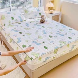 ga giường trần bông vải đũi sơ đậu nành không kèm gối hàng nhập khẩu team mác chính hãng 5
