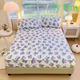 ga giường trần bông vải đũi sơ đậu nành không kèm gối hàng nhập khẩu team mác chính hãng 3