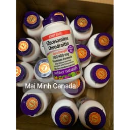 Viên uống hỗ trợ xương khớp Glucosamine Chondroitin + MSM Webber Naturals Canada 3