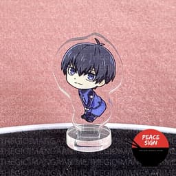 (mua 1 tặng 1) (NGOÁY MÔNG) Standee 3CM mini BLUE LOCK acrylic anime mica chibi mô hình trang trí nagi bachira isagi rin 3