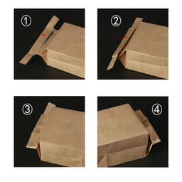 Túi ziplock kraft gấp đáy đứng đựng trà, hạt, thực phẩm, 1 túi/sp - HVL TEA 4