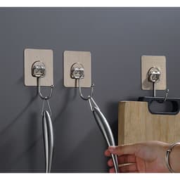 Móc Dán Tường Siêu Dính Trong Suốt Chịu Lực Tốt Treo Tường Chắc Chắn 5x5 cm 6